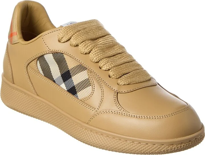Burberry Terrace Check Canvas & Leather Sneaker