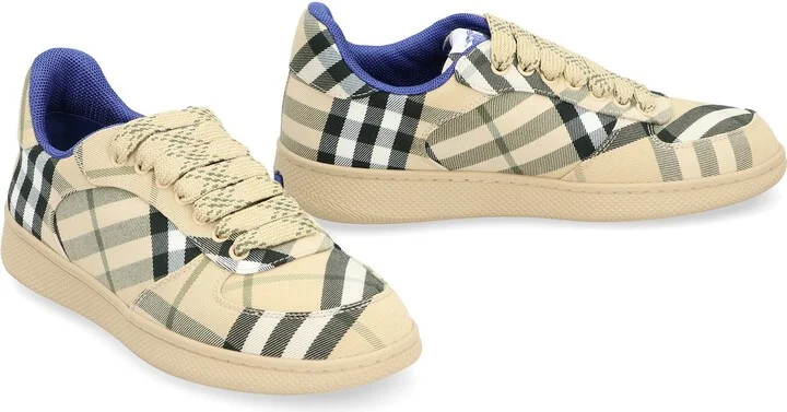Burberry Terrace Checked Motif Sneakers - Image 3