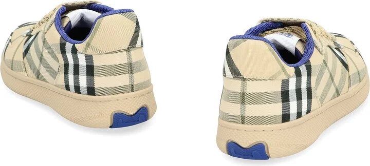 Burberry Terrace Checked Motif Sneakers - Image 4