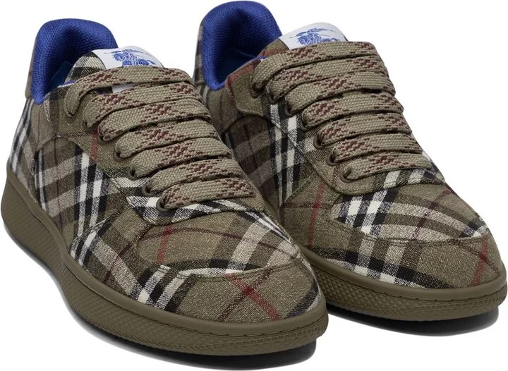 Burberry Terrace Checked Sneakers Shoes - Image 2