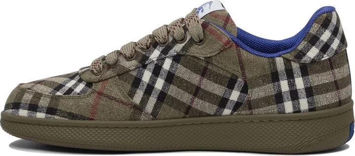 Burberry Terrace Checked Sneakers Shoes - Image 3