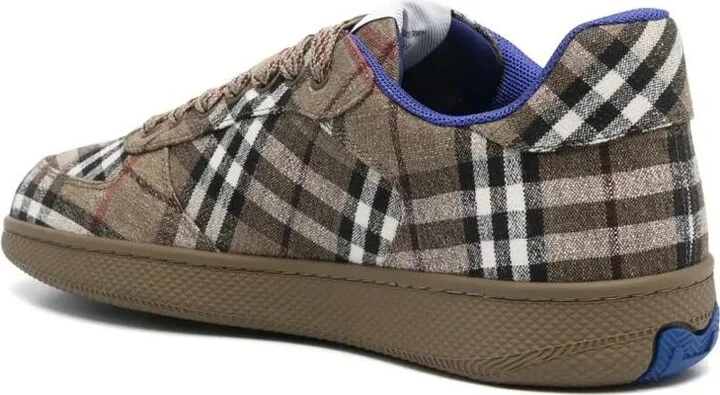 Burberry Terrace Checked Sneakers Shoes - Image 3