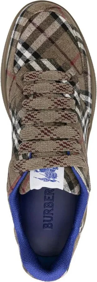 Burberry Terrace Checked Sneakers Shoes - Image 5