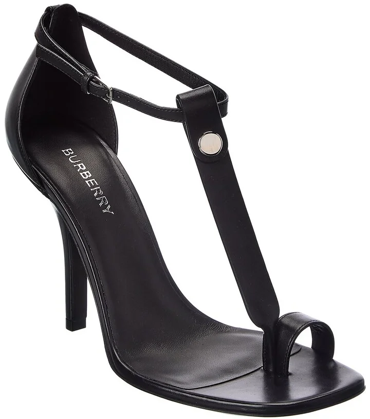 Burberry Toe Ring Leather Sandal