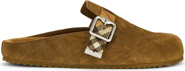 Burberry Urchin Slide in Brown