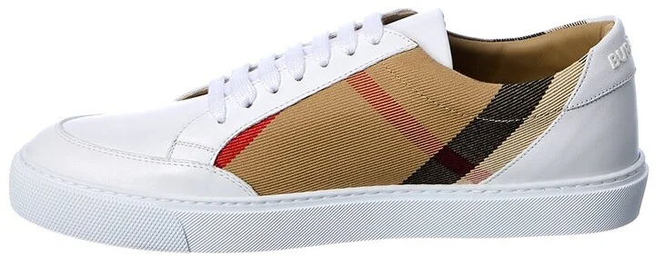 Burberry Vintage Check Canvas & Leather Sneaker - Image 2