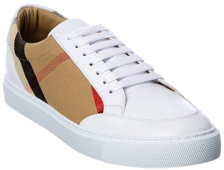 Burberry Vintage Check Canvas & Leather Sneaker