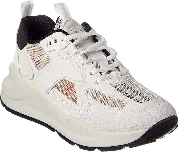 Burberry Vintage Check Mesh & Suede Sneaker