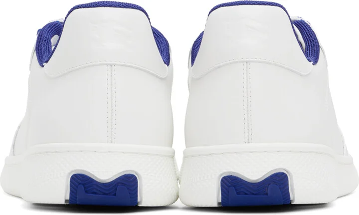 Burberry White Leather Terrace Sneakers - Image 2