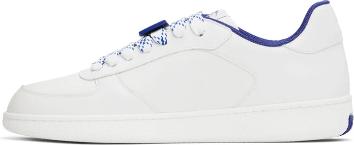 Burberry White Leather Terrace Sneakers - Image 3