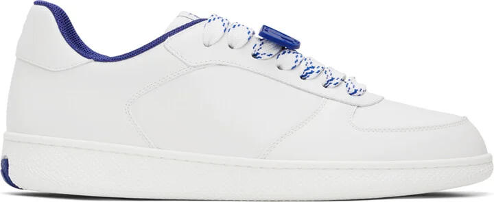 Burberry White Leather Terrace Sneakers