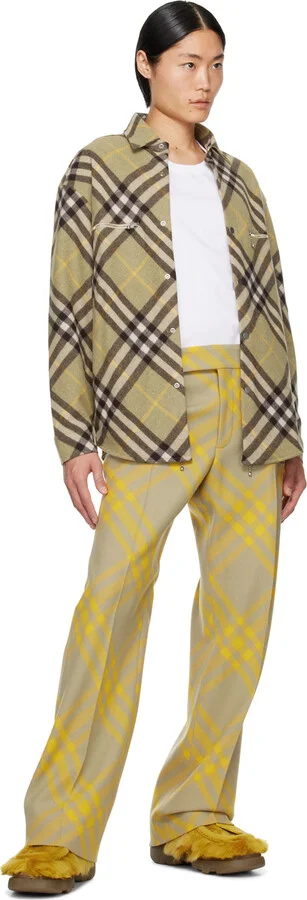 Burberry Yellow Shearling Creeper Derbys - Image 5