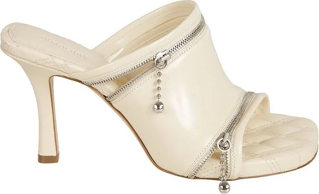 Burberry Zip-Detailed Slip-On Sandals