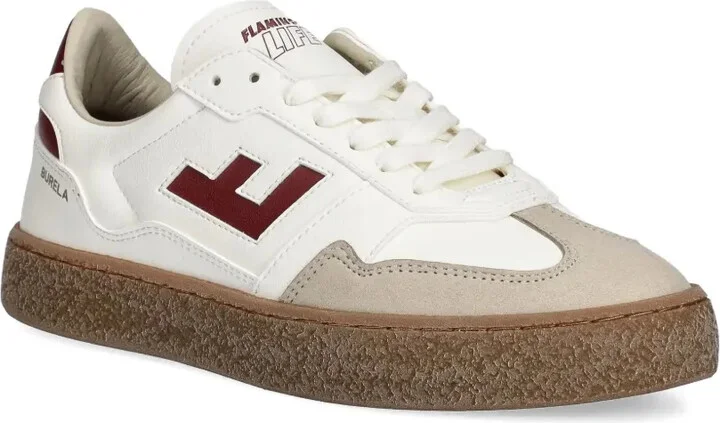 Burela logo-detail leather sneakers - Image 2