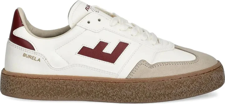 Burela logo-detail leather sneakers