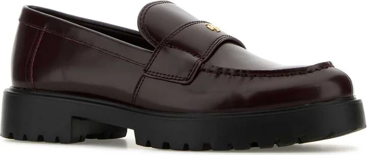 Burgundy Leather Loafers - Image 2