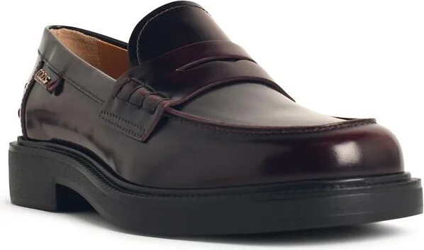 Burgundy Leather Loafers - Image 2