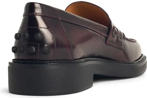 Burgundy Leather Loafers - Image 3