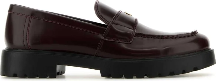 Burgundy Leather Loafers
