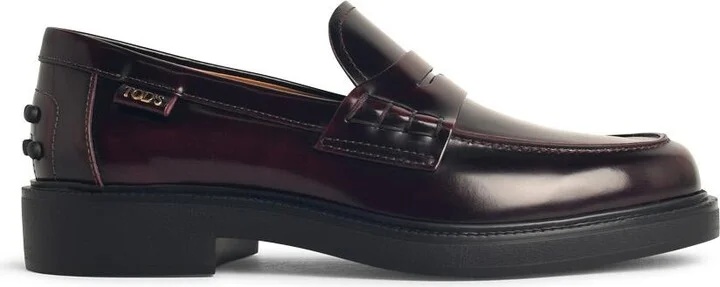 Burgundy Leather Loafers