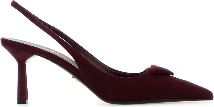 Burgundy Suede Pumps