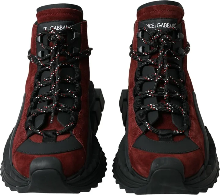 Burgundy Super King High Top Men Sneakers Men's Shoes - Image 2