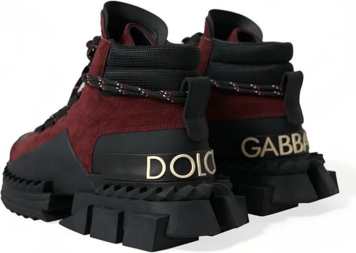 Burgundy Super King High Top Men Sneakers Men's Shoes - Image 4