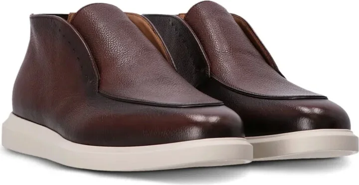 Burnished-Finish Leather Boots - Image 4