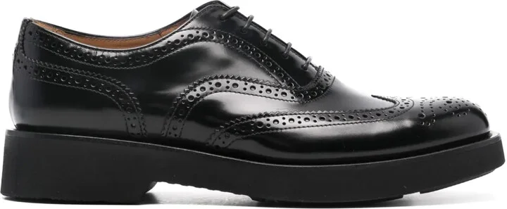Burwood leather brogue shoes