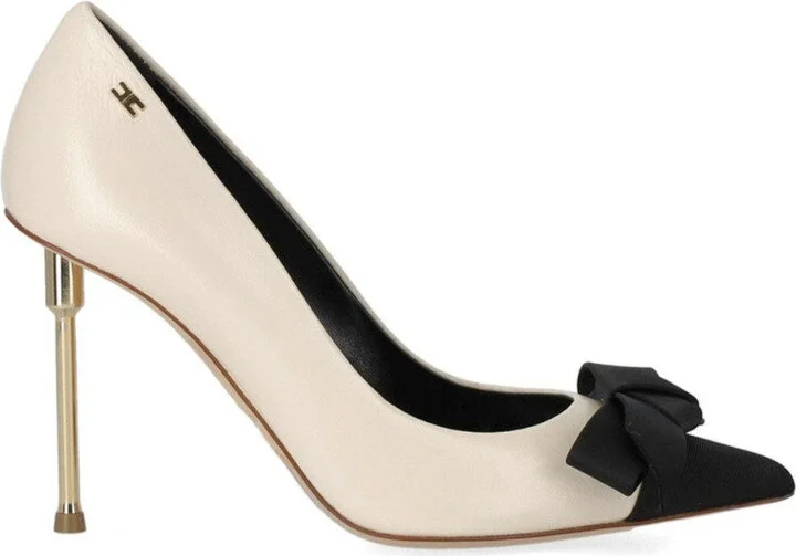 Butter Black Pump With Bow