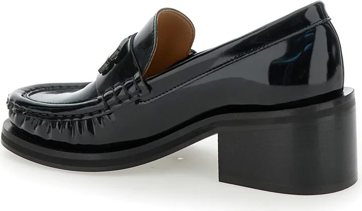 Butterfly Mid Heel Loafer Patent - Image 3