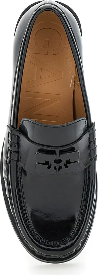 Butterfly Mid Heel Loafer Patent - Image 4