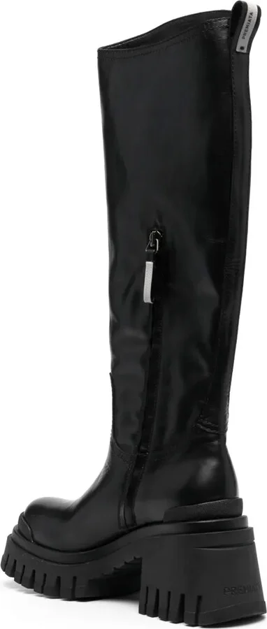 Butterfly side zip-fastening leather boots - Image 3