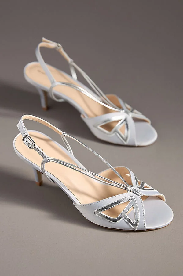 Butterfly Slingback Kitten Heels - Image 2