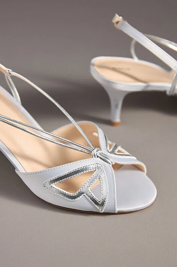 Butterfly Slingback Kitten Heels - Image 4