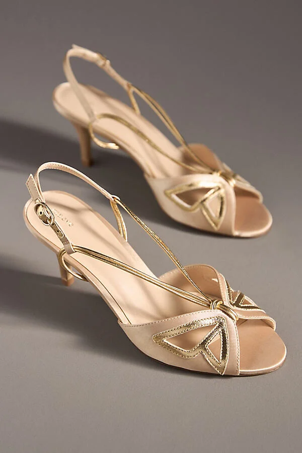 Butterfly Slingback Kitten Heels - Image 2