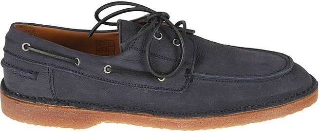 Buttero Round-Toe Lace-Up Shoes