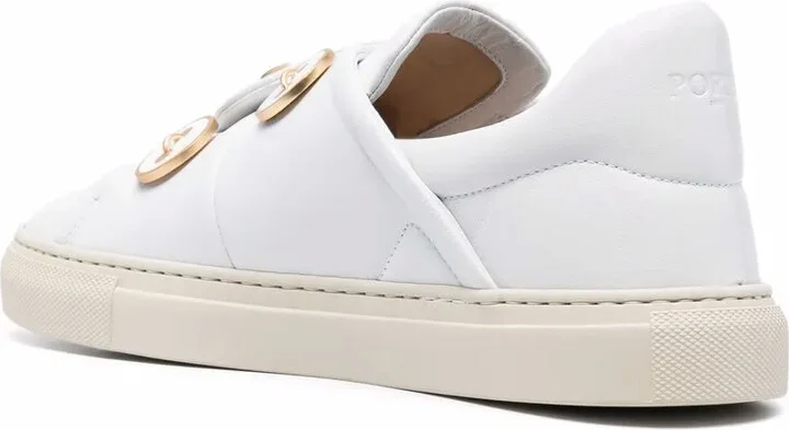 Button-Embossed Slip-On Sneakers - Image 3