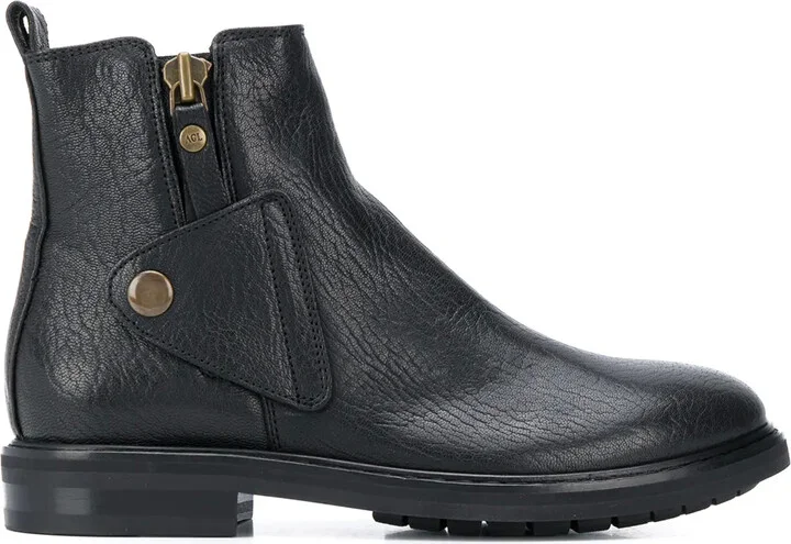 Button Over Ankle Boots