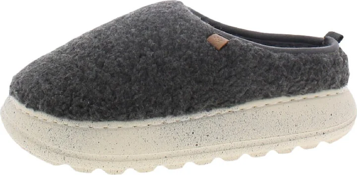 Buzz Womens Faux Fur Lined Slip On Mules