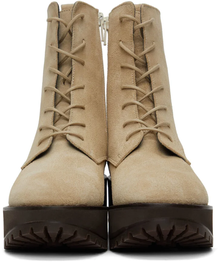 BY FAR Beige Cobain Boots - Image 2