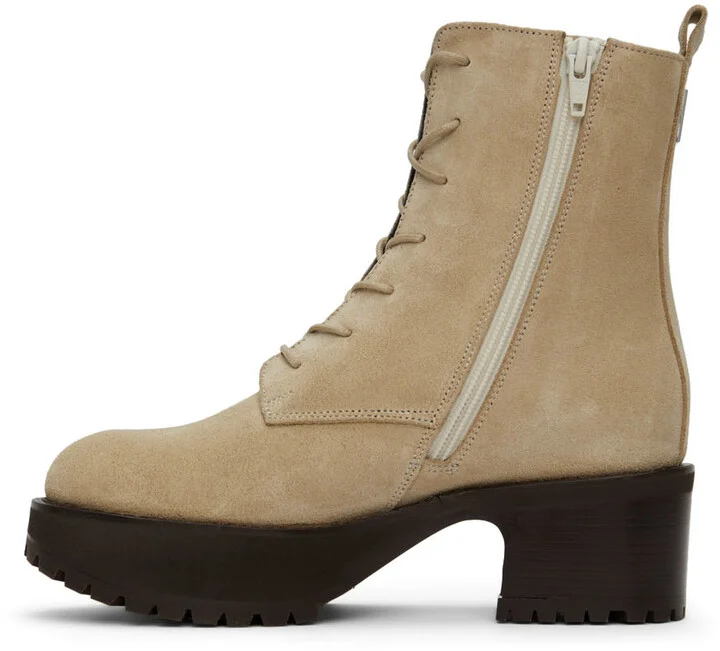 BY FAR Beige Cobain Boots - Image 3