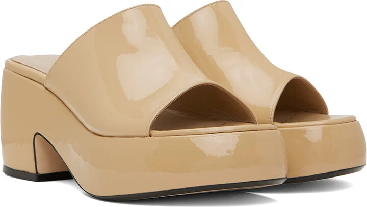 BY FAR Beige Leroy Heeled Sandals - Image 4