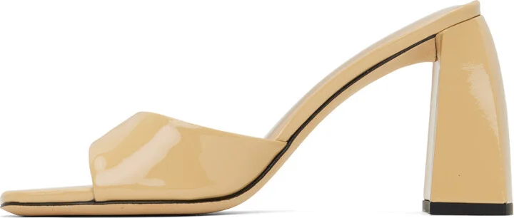 BY FAR Beige Michele Heeled Sandals - Image 3