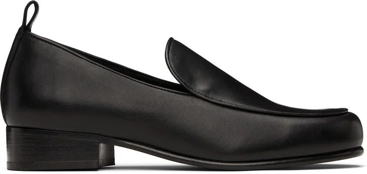 BY FAR Black Alfred Loafers