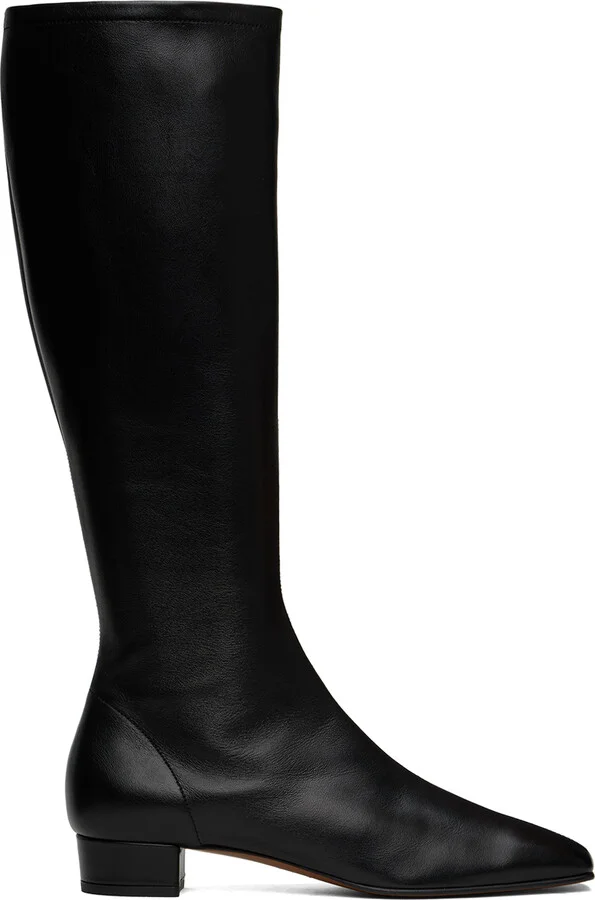BY FAR Black Edie Tall Boots