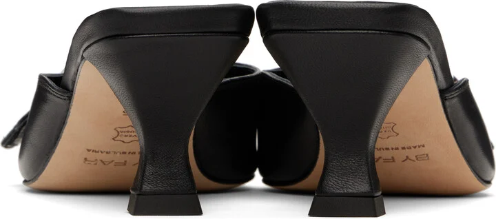 BY FAR Black Evelyn Mules - Image 2