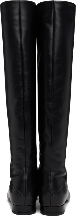 BY FAR Black Felix Nappa Leather Boots - Image 2