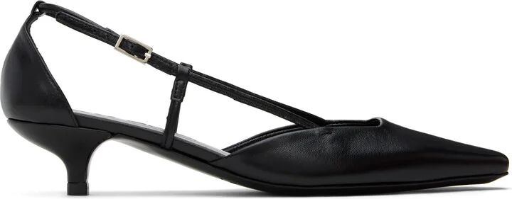 BY FAR Black Francine Heels