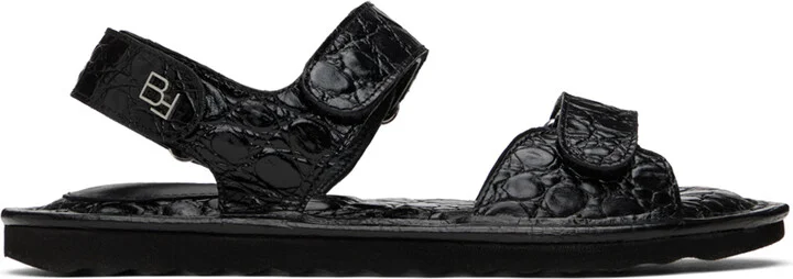 BY FAR Black Gideon Sandals
